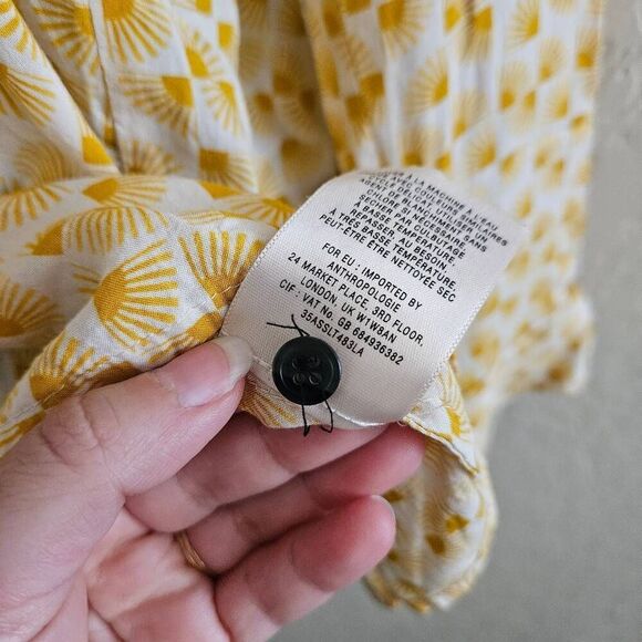 Vanessa Virginia Anthropologie Sunburst Blouse - Picture 6 of 8